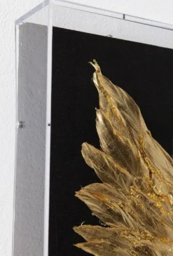 KARE Design Seinäkoristeet*Wings Siivet Seinäkoriste- Kulta, Musta 120x120cm