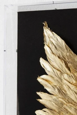 KARE Design Seinäkoristeet*Wings Siivet Seinäkoriste- Kulta, Musta 120x120cm