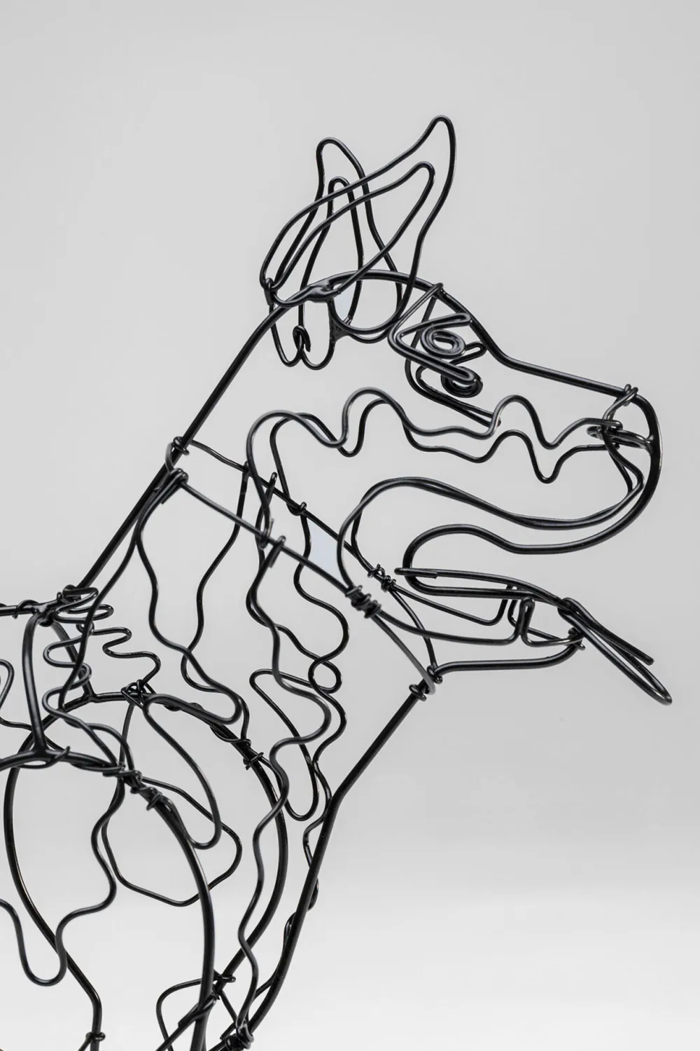 KARE Design Koriste-Esineet*Wire Attack Dog Seinäkoriste 36cm