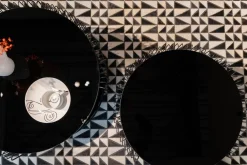 KARE Design Sohvapöydät|Olohuone*Wire Double Black Sohvapöytä Lasia Ja Metallia Musta (2/Setti)