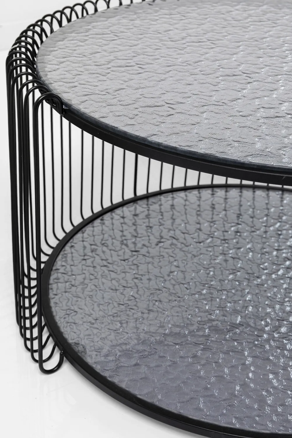 KARE Design Sohvapöydät*Wire Double Bubble Sohvapöytä Musta (2/Setti)