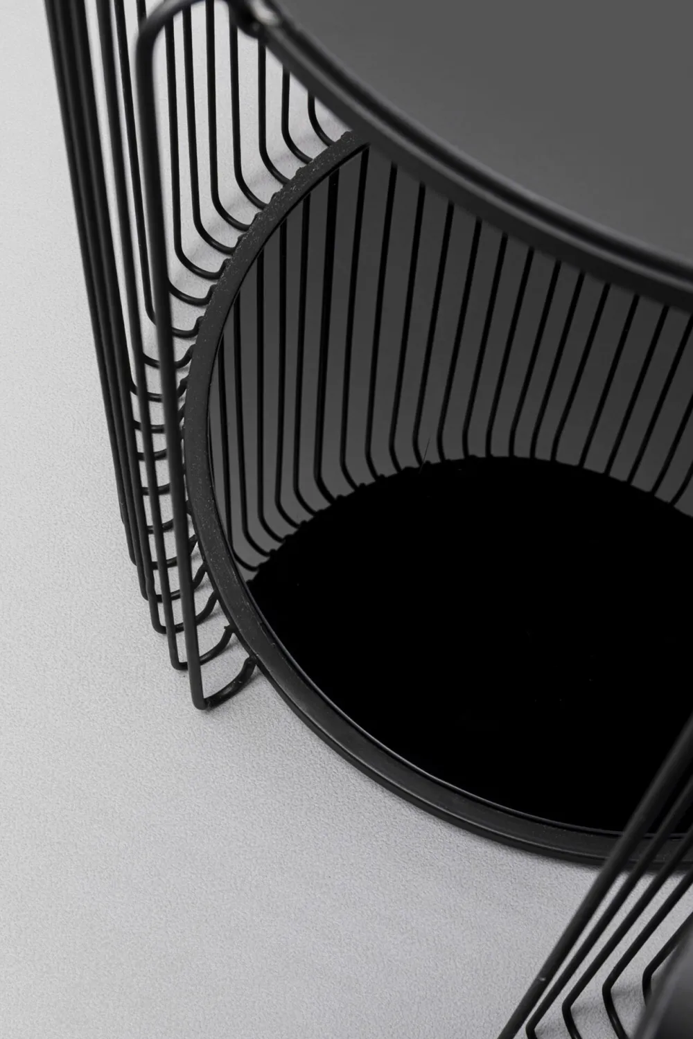 KARE Design Sohvapöydät*Wire Double Sivupöytä, Musta (2/Setti)