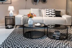 KARE Design Sohvapöydät*Wire Double Sivupöytä, Musta (2/Setti)