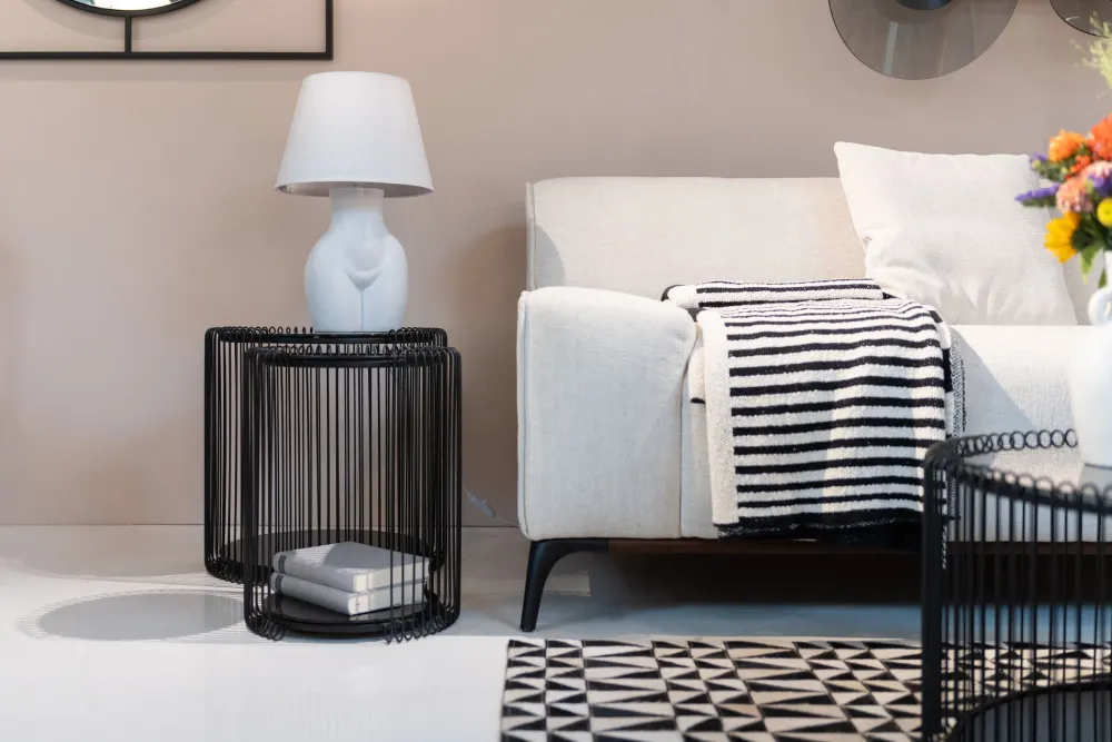 KARE Design Sohvapöydät*Wire Double Sivupöytä, Musta (2/Setti)