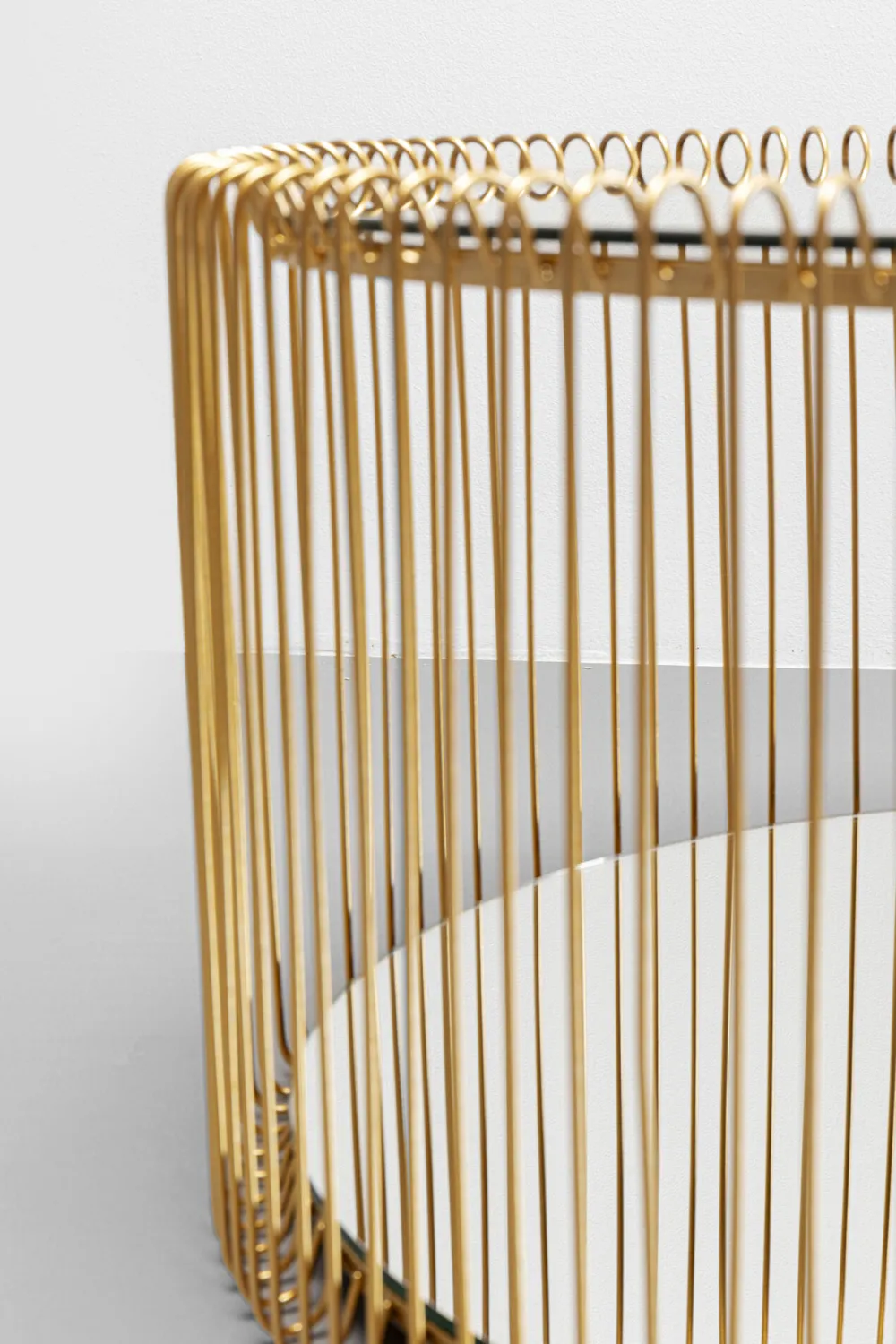 KARE Design Sohvapöydät|Olohuone*Wire Double Sohvapöytä, Messinki (2/Setti)