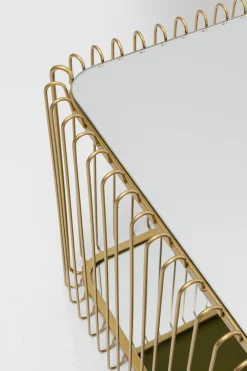 KARE Design Sohvapöydät*Wire Double Sohvapöytä Messinki 120x60cm