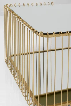 KARE Design Sohvapöydät*Wire Double Sohvapöytä Messinki 120x60cm