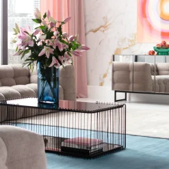 KARE Design Sohvapöydät*Wire Double Sohvapöytä Musta 120x60cm