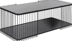 KARE Design Sohvapöydät*Wire Double Sohvapöytä Musta 120x60cm