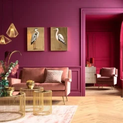 KARE Design Sohvapöydät|Olohuone*Wire Sivupöytä, Messinki (2/Setti)