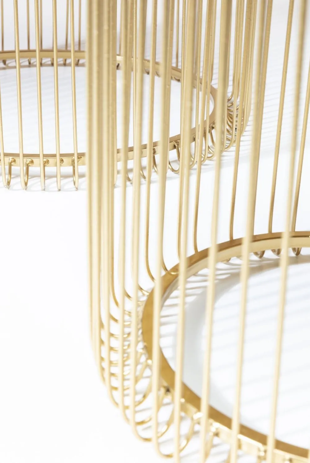 KARE Design Sohvapöydät|Olohuone*Wire Sivupöytä, Messinki (2/Setti)