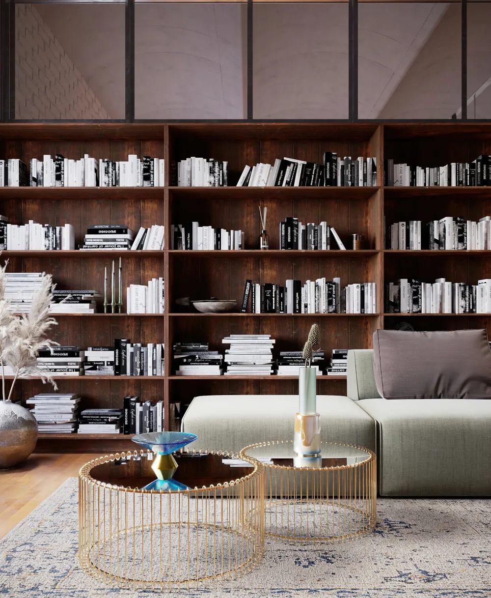 KARE Design Sohvapöydät|Olohuone*Wire Sohvapöytä, Messinki (2/Setti)