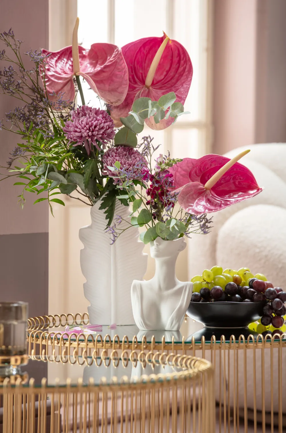 KARE Design Sohvapöydät|Olohuone*Wire Sohvapöytä, Messinki (2/Setti)