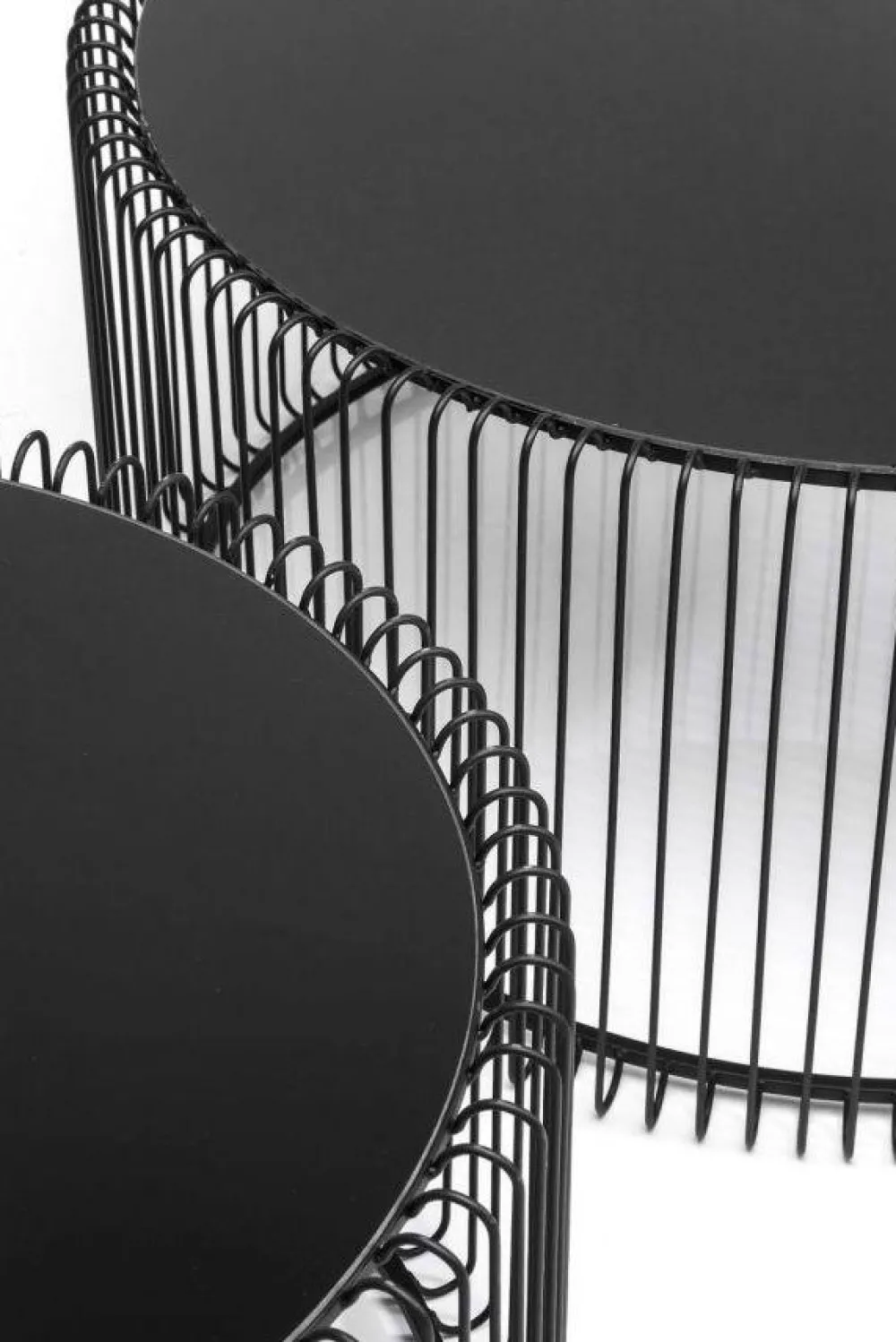 KARE Design Sohvapöydät|Olohuone*Wire Sohvapöytä, Musta (2/Setti)