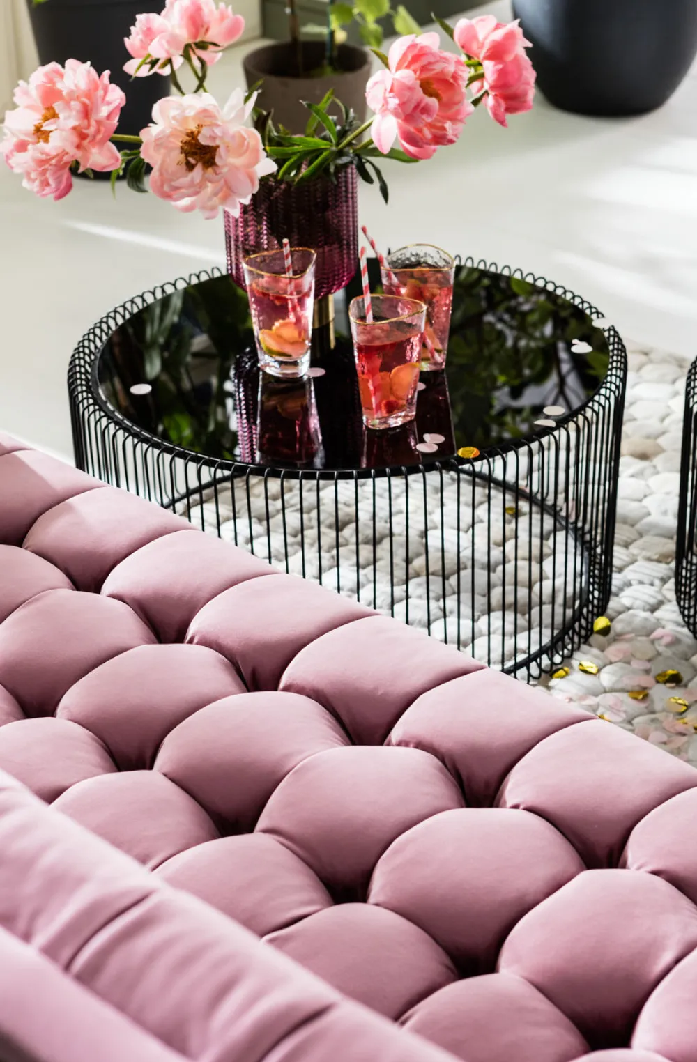 KARE Design Sohvapöydät|Olohuone*Wire Sohvapöytä, Musta (2/Setti)