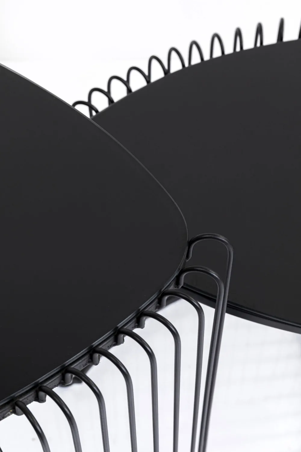 KARE Design Sohvapöydät|Olohuone*Wire Triangle Sivupöytä, Musta (2/Setti)