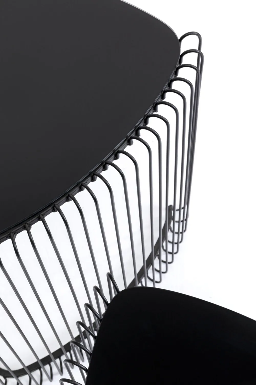 KARE Design Sohvapöydät|Olohuone*Wire Triangle Sivupöytä, Musta (2/Setti)