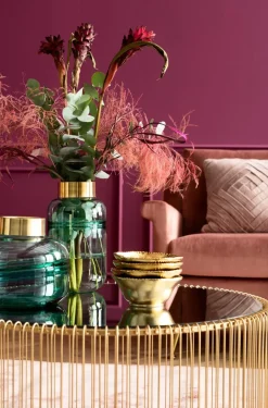 KARE Design Sohvapöydät*Wire Uno Sohvapöytä Messinki Ø80cm