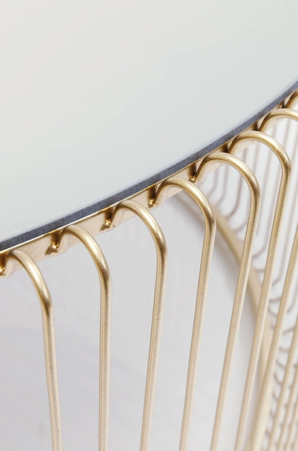 KARE Design Sohvapöydät*Wire Uno Sohvapöytä Messinki Ø80cm