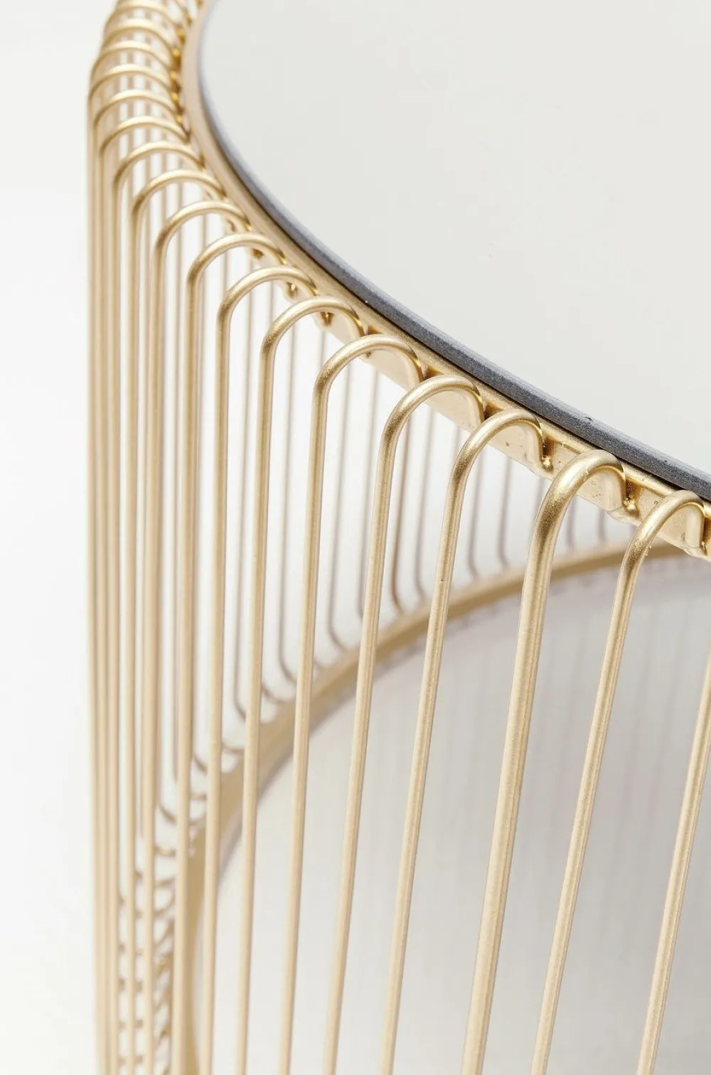 KARE Design Sohvapöydät*Wire Uno Sohvapöytä Messinki Ø80cm