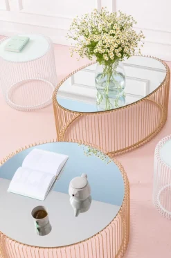 KARE Design Sohvapöydät*Wire Uno Sohvapöytä Messinki Ø80cm