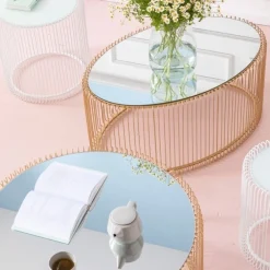 KARE Design Sohvapöydät*Wire Uno Sohvapöytä Messinki 60x90cm