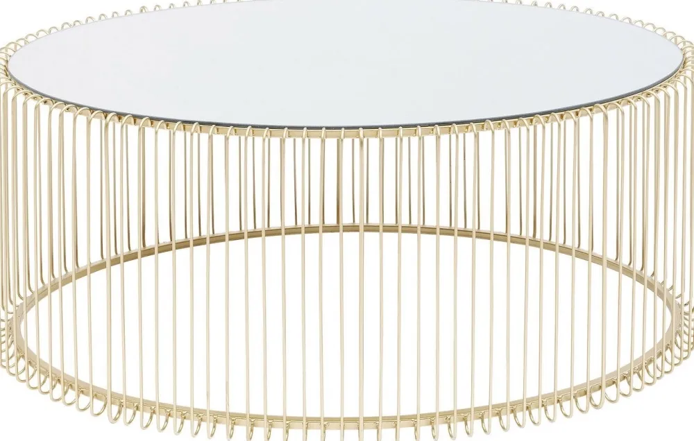 KARE Design Sohvapöydät*Wire Uno Sohvapöytä Messinki 60x90cm