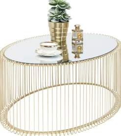 KARE Design Sohvapöydät*Wire Uno Sohvapöytä Messinki 60x90cm