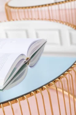 KARE Design Sohvapöydät*Wire Uno Sohvapöytä Messinki 60x90cm