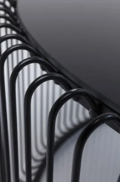 KARE Design Sohvapöydät*Wire Uno Sohvapöytä Musta Ø80cm