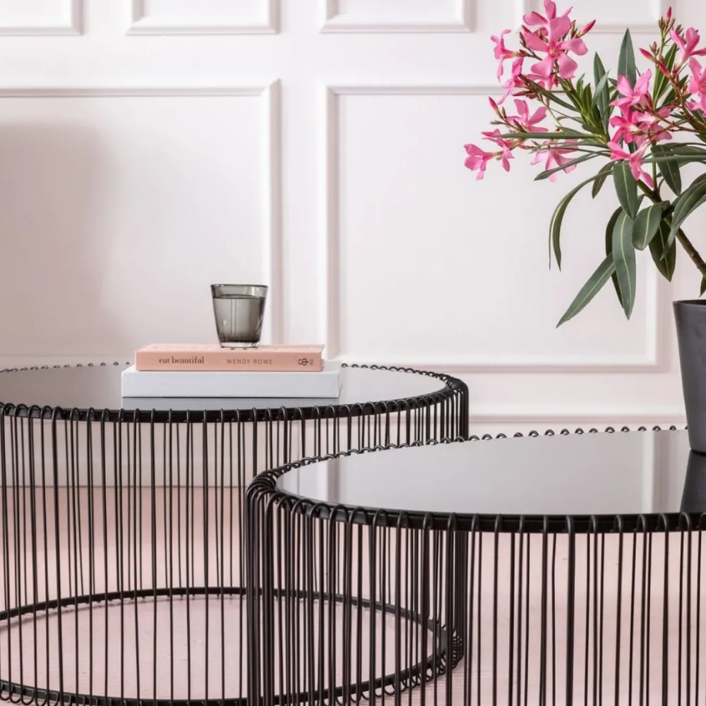 KARE Design Sohvapöydät*Wire Uno Sohvapöytä Musta 60x90cm