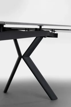 KARE Design Pöydät*Xenia Jatkettava Pöytä Musta 140(+30+30)x80cm