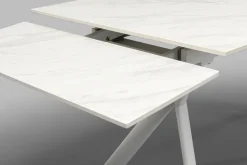 KARE Design Pöydät*Xenia Jatkettava Pöytä Valkoinen 140(+30+30)x80cm