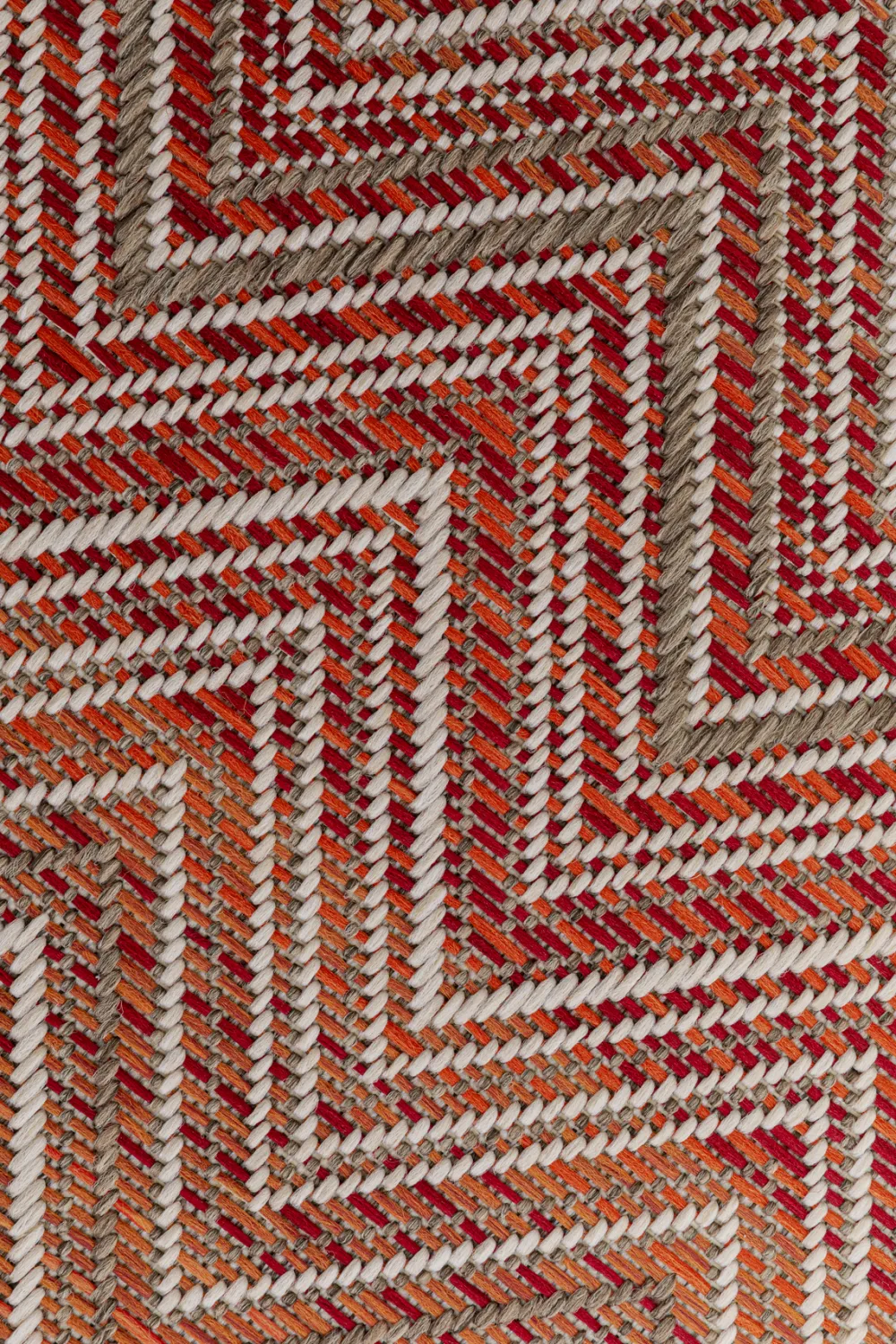 KARE Design Matot*Zigzag Red Matto Ulkokäyttöön, Punainen 160x230cm