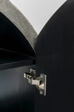 KARE Design Baarit*Zoom Baarikaappi - Pyöreä Muoto, Mustavalkoinen 100x160cm