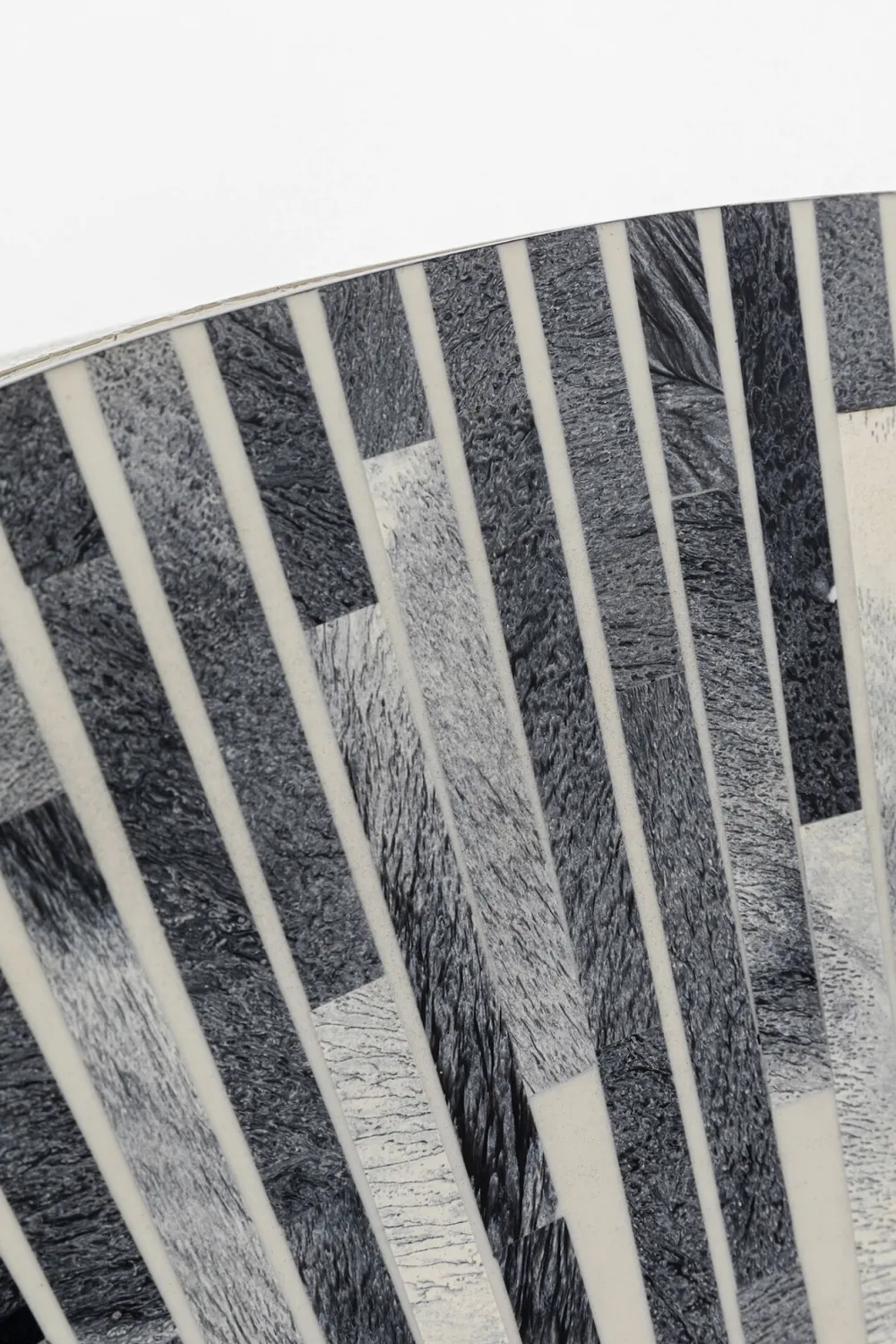 KARE Design Baarit*Zoom Baarikaappi - Pyöreä Muoto, Mustavalkoinen 100x160cm